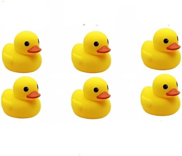 Small Rubber Duck Water Play Friend For Kids PACK OF 6 - Image 5