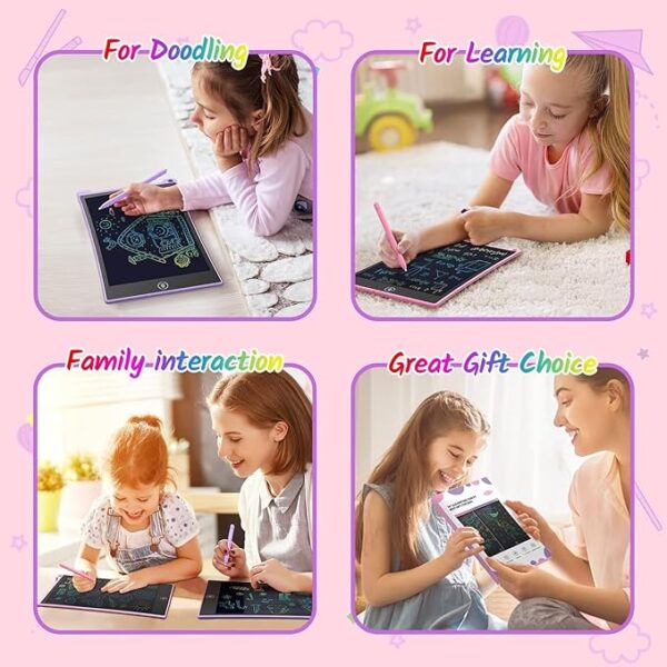 8.5 Inch LCD Writing Tablet, Colorful Doodle - Image 4