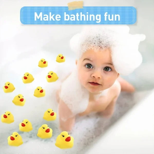 Small Rubber Duck Water Play Friend For Kids PACK OF 6 - Image 3